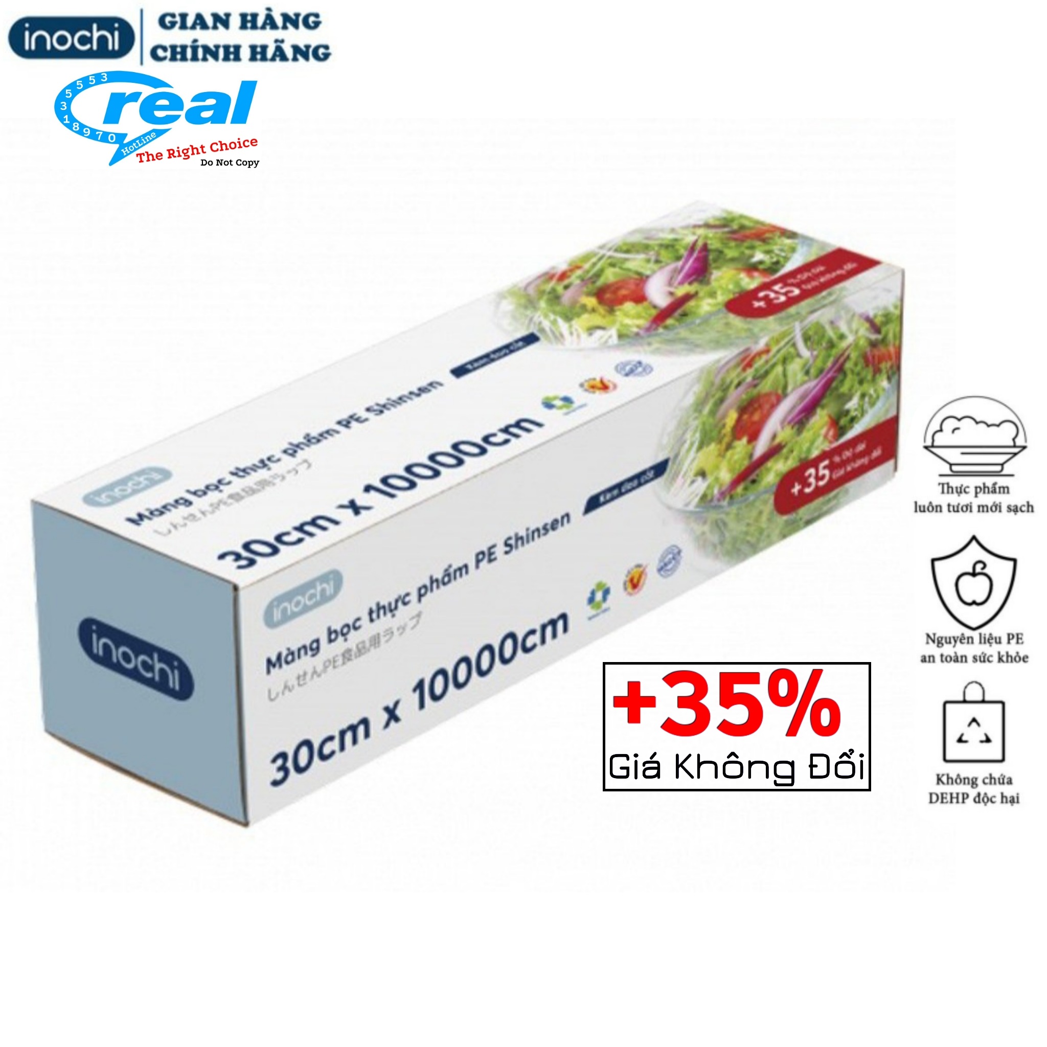 Màng bọc thực phẩm pe 30 x 10000 cm shinsen inochi