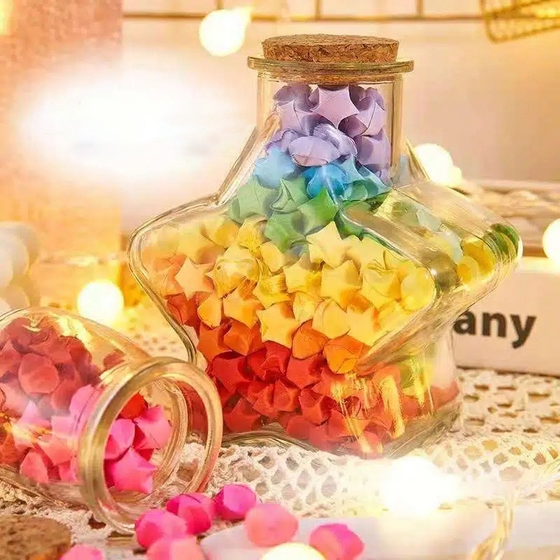 Lọ Điều Ước Giấy Xếp Hình Ngôi Sao