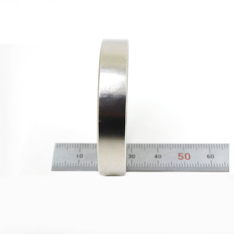 Nam châm đất hiếm 50x10mm lỗ 10mm từ tính mạnh