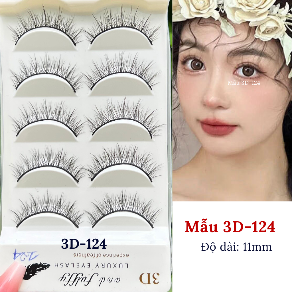 Mi giả chồn 3D cao cấp tự nhiên [5 CẶP/HỘP]