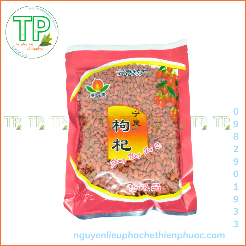 Kỷ tử - gói 500g loại to ngọt - pha trà nấu chè tiềm canh dùng pha trà hoa cúc nấu chè dưỡng nhan món tiềm
