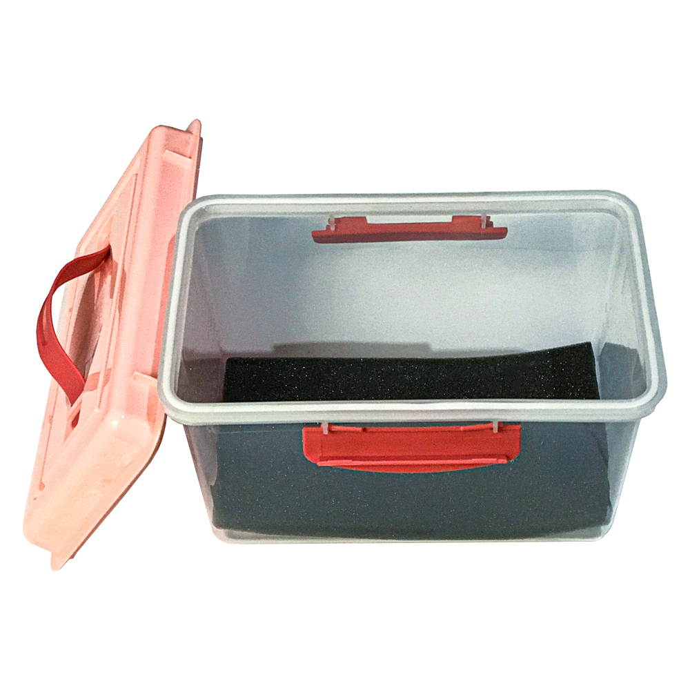 Combo hộp chống ẩm máy ảnh, flycam 3 lít (ẩm kế điện tử, 100g hạt hút ẩm xanh, tặng mút xốp)