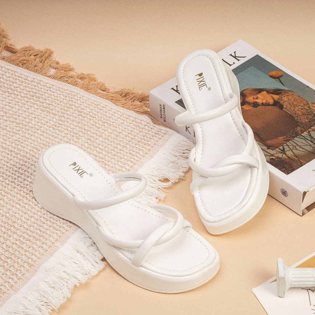 Dép Đế Xuồng Bánh Mì 5cm Quai Mảnh Pixie E153