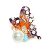 Cài Áo Cánh Bướm Đa Sắc Elizabeth CA-0308-199 (Vàng)