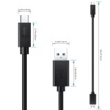 Cáp sạc điện thoại Aukey CB-C10 USB-C to USB 3.0 (90 cm)