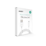 Cáp điện thoại Lightning Aukey CB-D18 chuẩn MFI 3M (Trắng)
