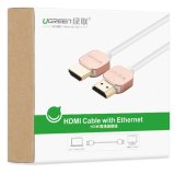 Cáp HDMI 2.0 (19+1 lõi đồng) 10475 1.5M UGREEN HD117 (Vàng hồng)