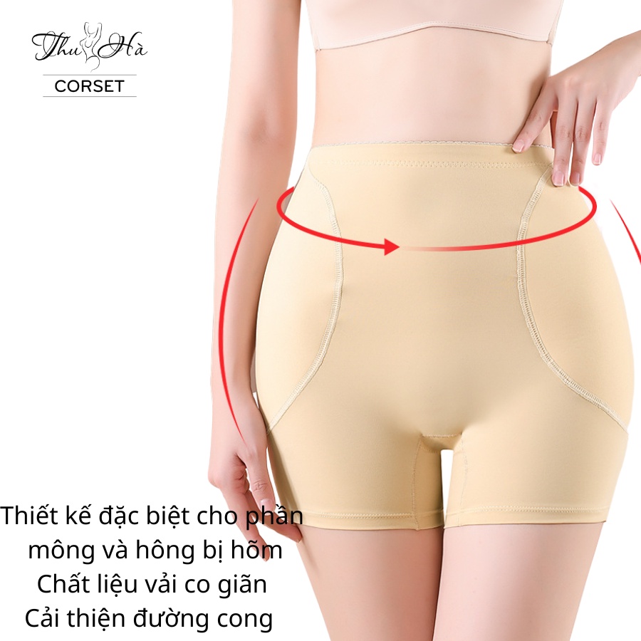 Quần độn mông hông mút liền dạng đùi, nâng mông cao tròn mặc đầm siêu tự nhiên