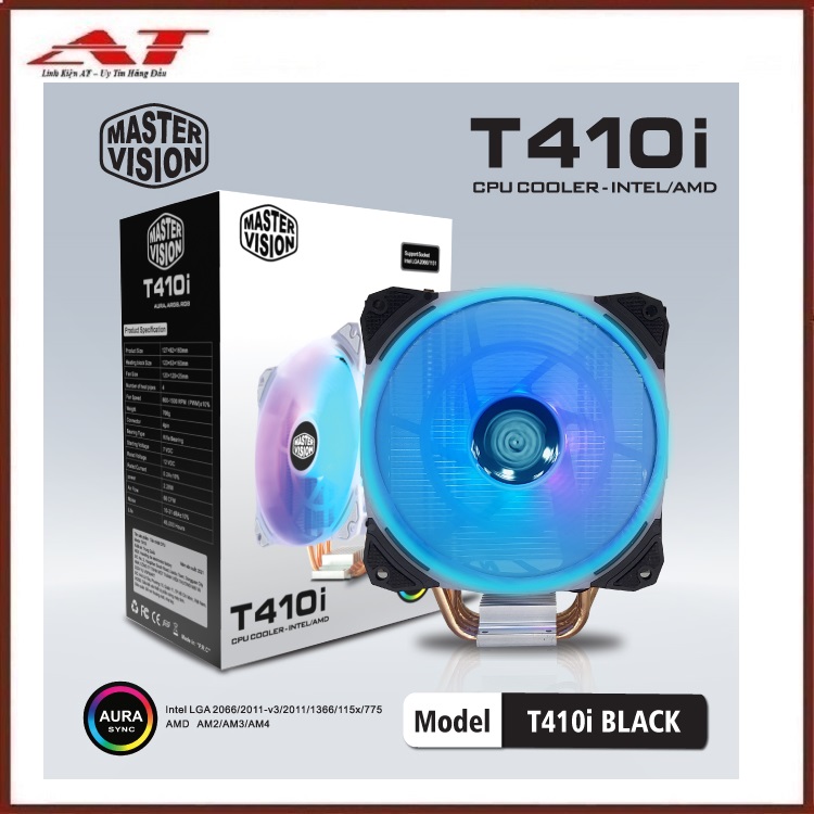 Quạt CPU VSP Cooler Masster T410i PLUS Led ARGB