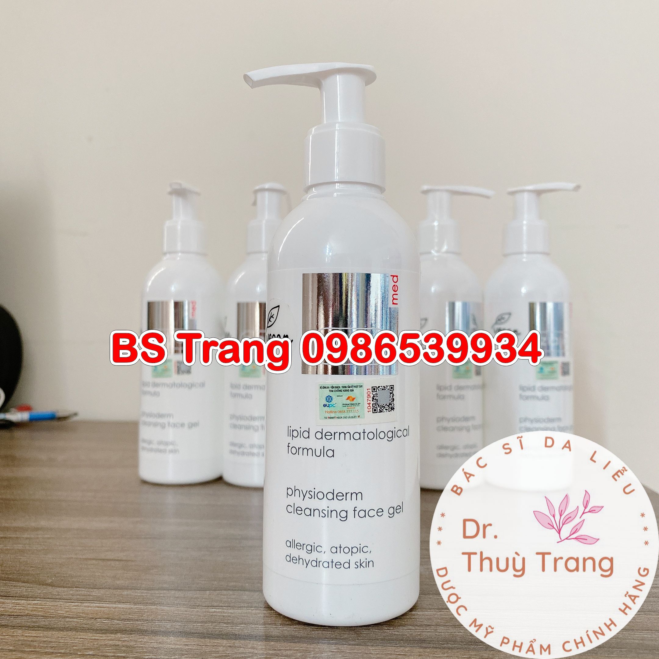 Sữa rửa mặt Ziaja Med Trắng - Gel lau rửa sinh lý Ziaja Med Lipid cho da khô, da dị ứng da nhạy cảm, da mụn 200ml