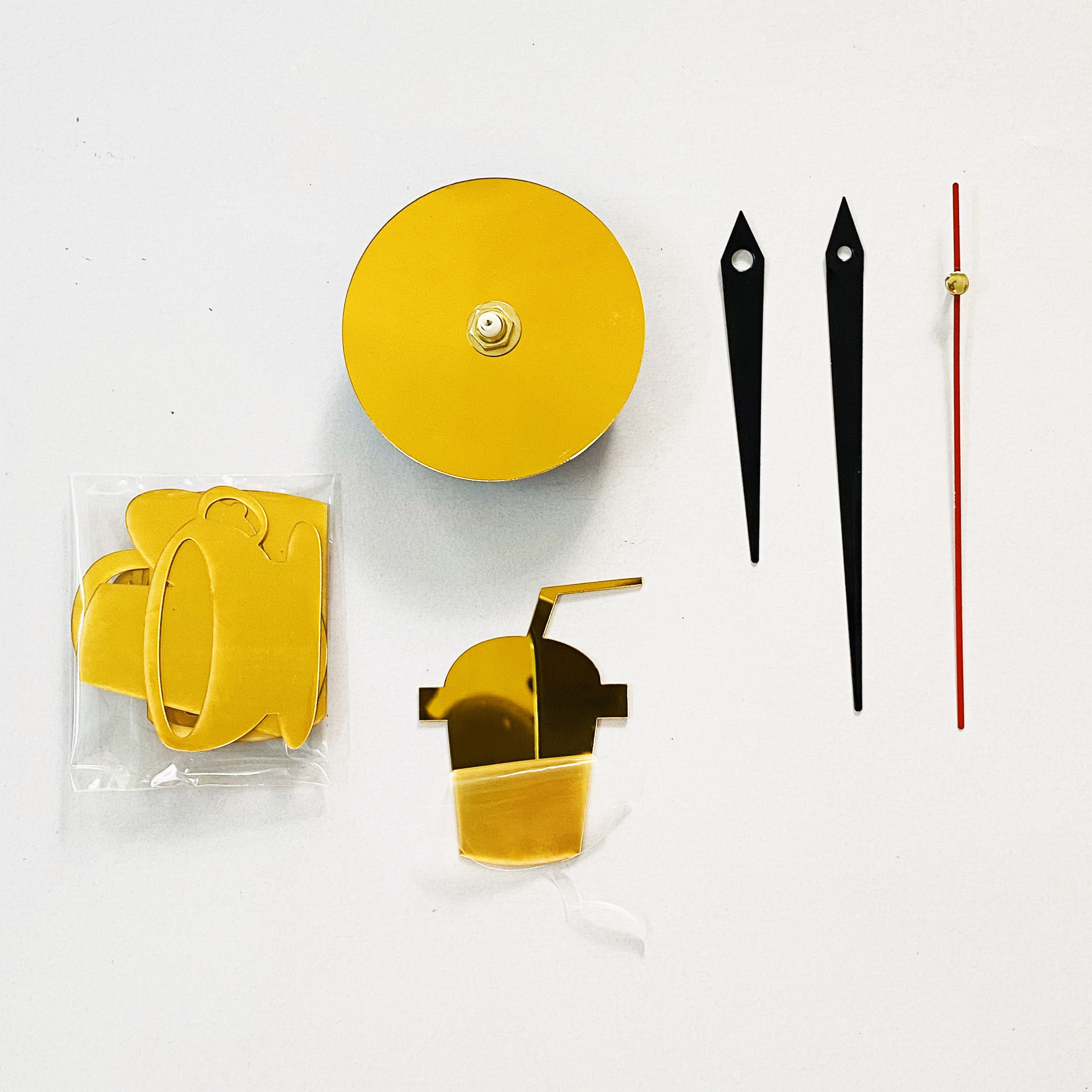 Đồng hồ dán tường DIY Cafe (tặng kèm pin AA)