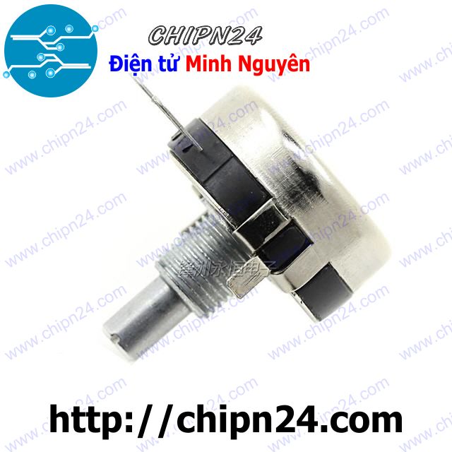 [1 con] (F152) Biến trở 2W WTH118 Trắng 10K (WTH118-2W 1A, Biến trở công nghiệp, Biến trở công suất) - HH002737