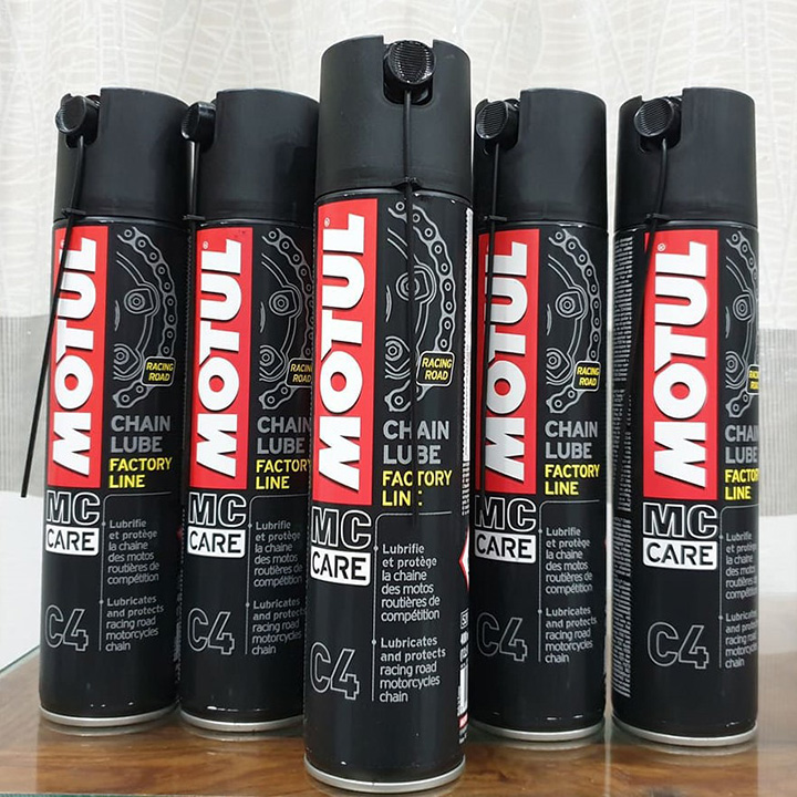 XỊT SÊN XE MÔ TÔ, XE MÁY MOTUL C4, 400ml