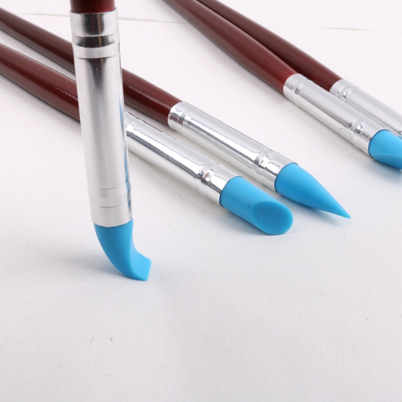 Bộ 5 cây miết size lớn(8mm) điêu khắc đất sét, đất nặn