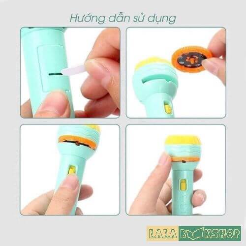 [ĐỒ CHƠI] ĐÈN PIN CHIẾU BÓNG – TRỌN BỘ 80 HÌNH SẮC NÉT