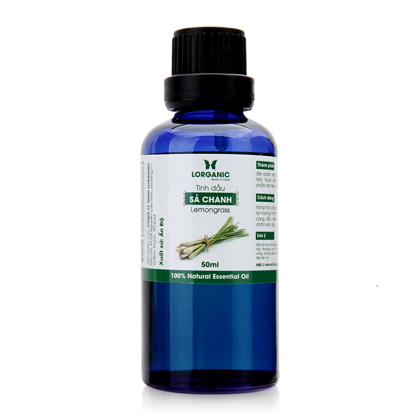 Combo Tinh Dầu Sả Chanh Lorganic + Quế Lorganic (50ml / Chai)