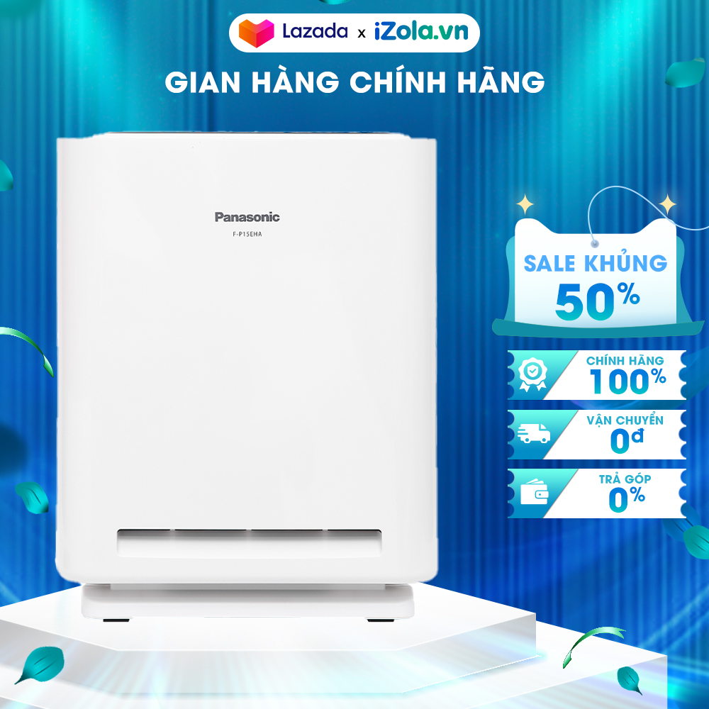 Máy lọc không khí panasonic f-p15eha 29w - hút gió 3 chiều - màng lọc hepa - khoá trẻ em