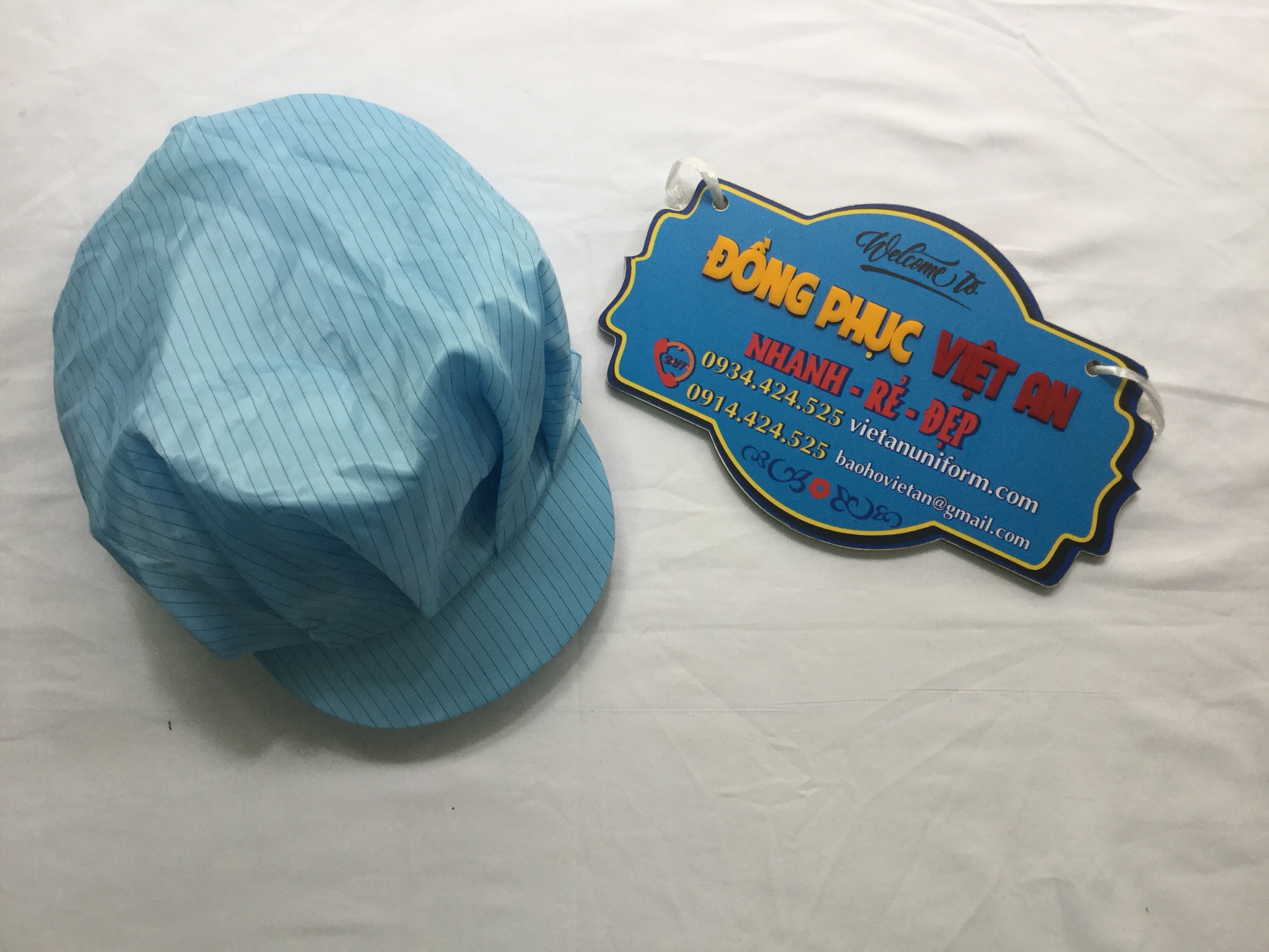 [HCM]Combo 10 Nón kết Phòng sạch chống tĩnh điện màu xanh