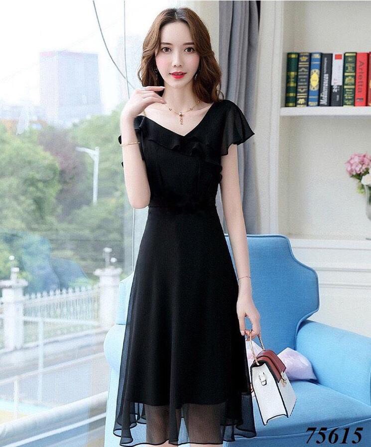 ĐẦM VOAN RỚT VAI SIÊU XINH CHO CÁC NÀNG
