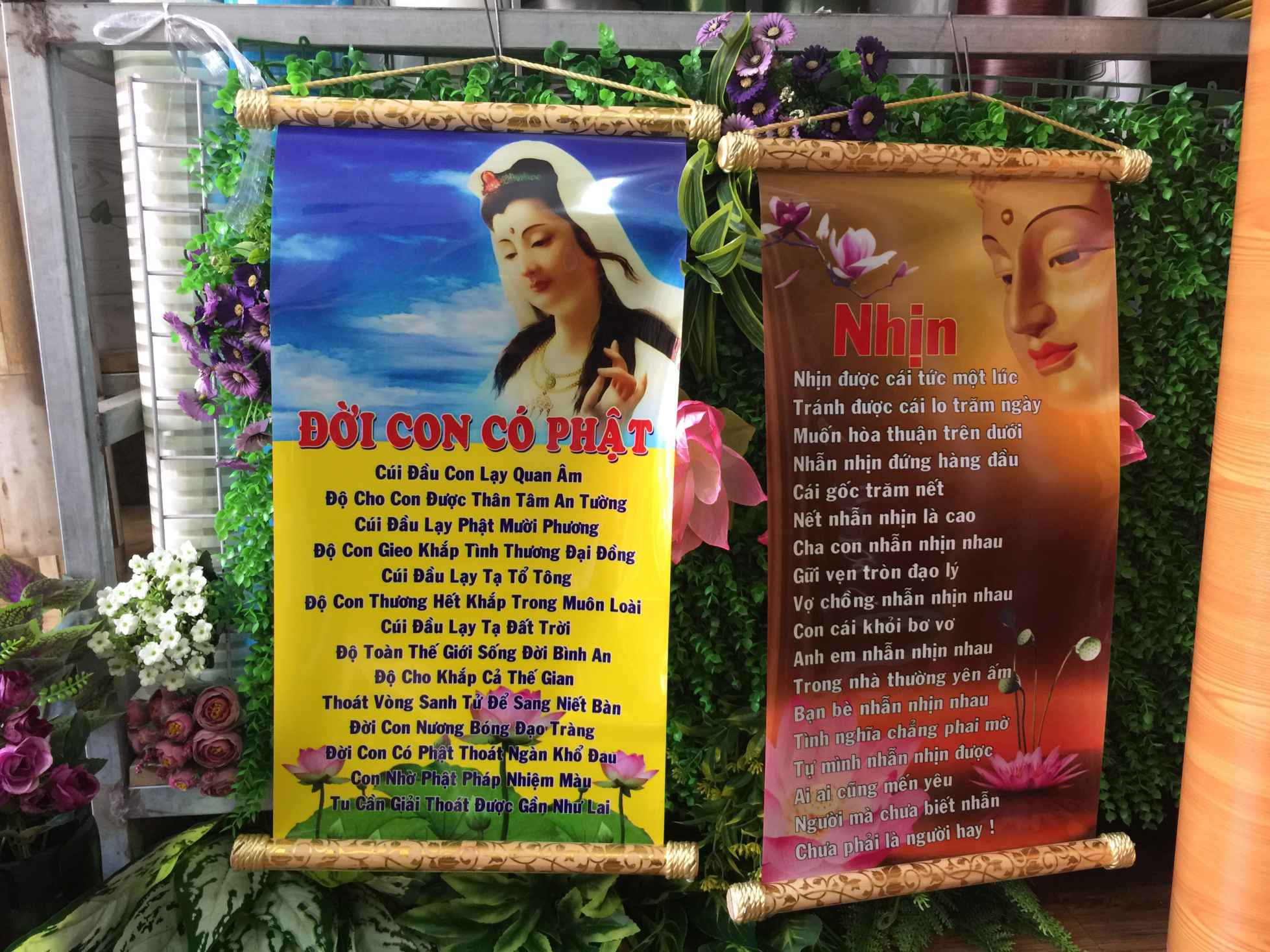 Bức tranh Phật pháp ý nghĩa - 30cm x 55cm - giao hình ngẫu nhiên