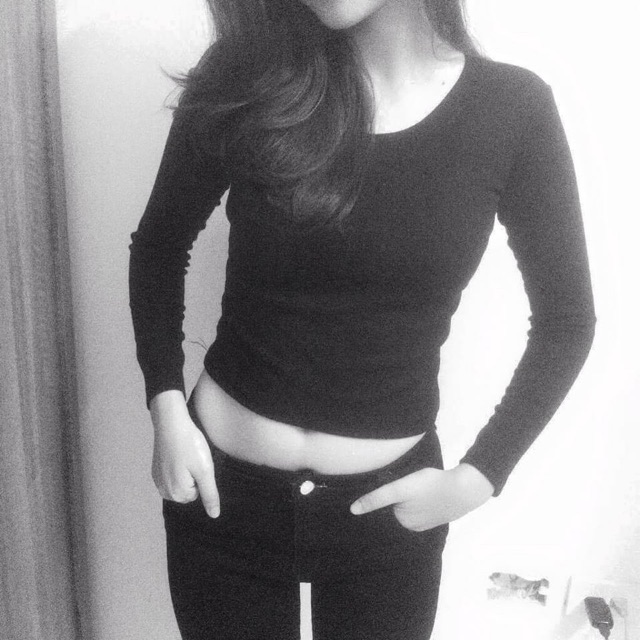 Áo Croptop Len Tăm Tay Dài