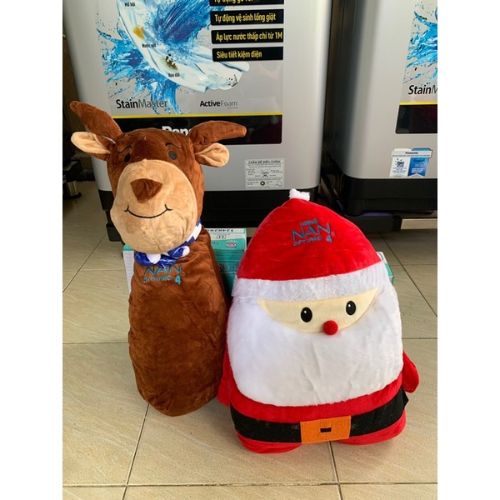Bộ chăn mền gối Ông Noel