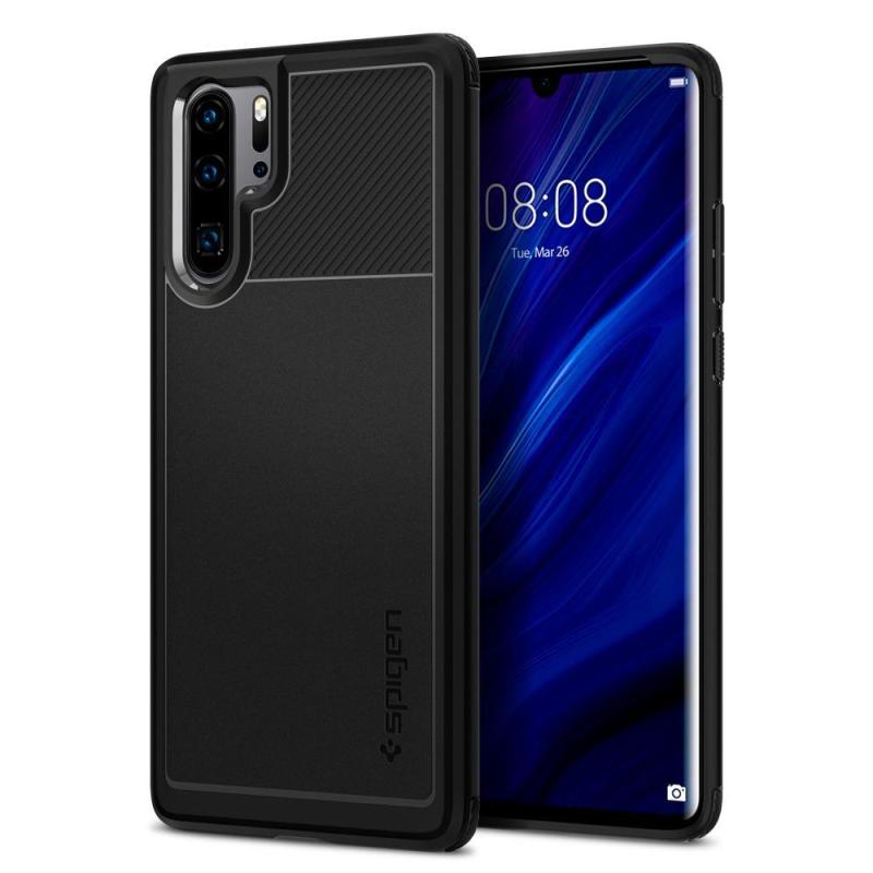 Giá Ốp Lưng Hàng Hiệu Spigen Rugged Armor màu đen Cho Huawei P30 Pro / Huawei P30