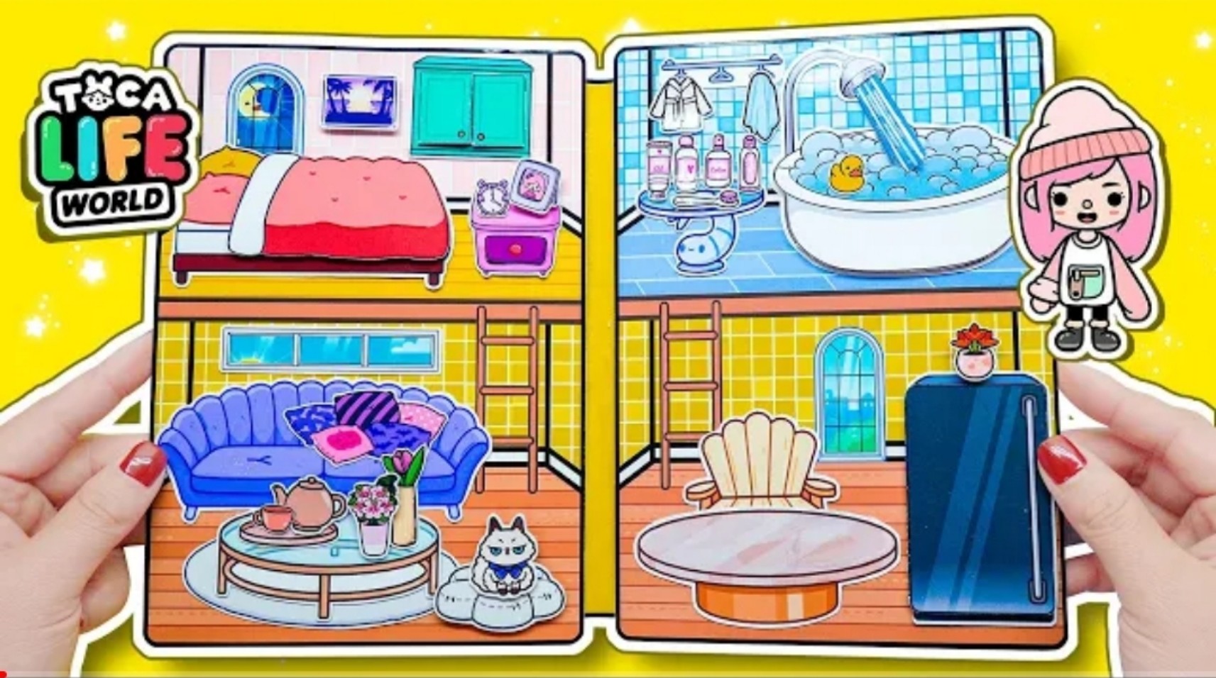 Bộ sưu tập ngôi nhà búp bê giấy toca boca # p đặc biệt