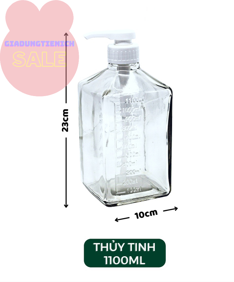 Bình Đựng Siro Bằng Nhựa / Thủy Tinh Có Vòi Pump Định Lượng 10ml 1 lần bơm