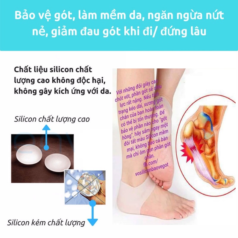 [HCM]combo 30 đôi vớ silicon bảo vệ gót chân chuyên dụngsản phẩm hiệu quả cho mọi người