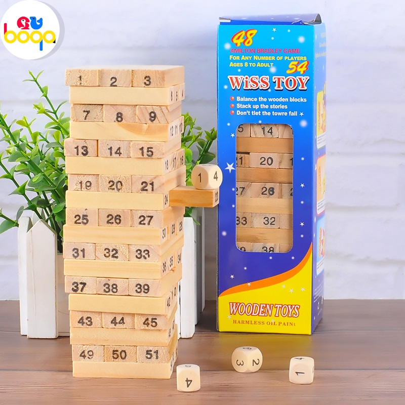 Bộ đồ chơi rút gỗ 54 thanh