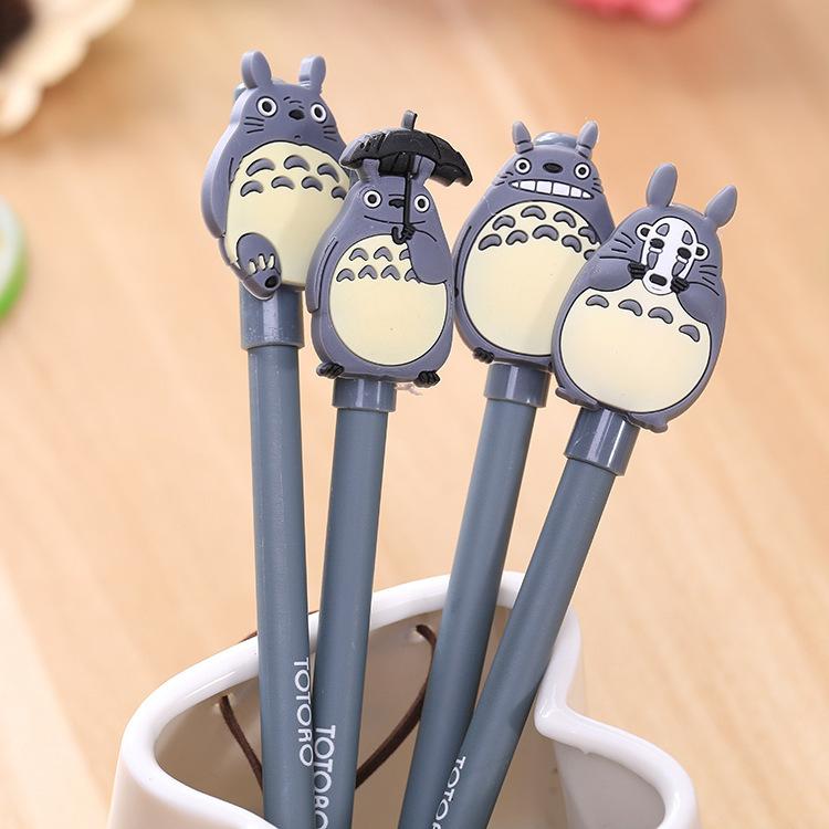 Combo 3 bút bi nước totoro siêu dễ thương - bút bi nước mực đen totoro