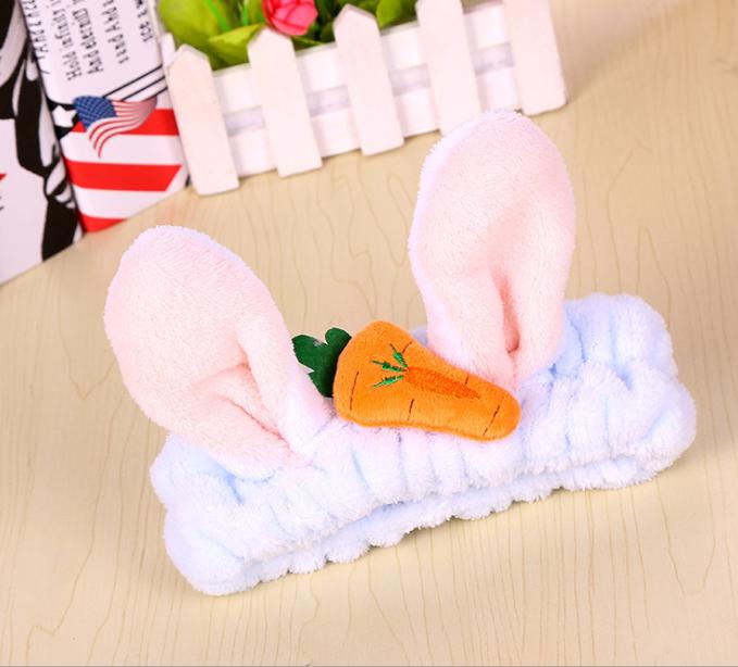 Băng Đô 3D Thỏ Cà Rốt Siêu Cute -  Dày Mềm Mịn Cao Cấp - Siêu Bền