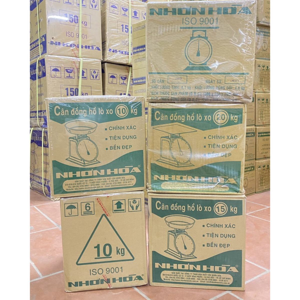 Cân đồng hồ Nhơn Hòa 30KG mặt số 9" [Hàng chính hãng/ Chất lượng cao]