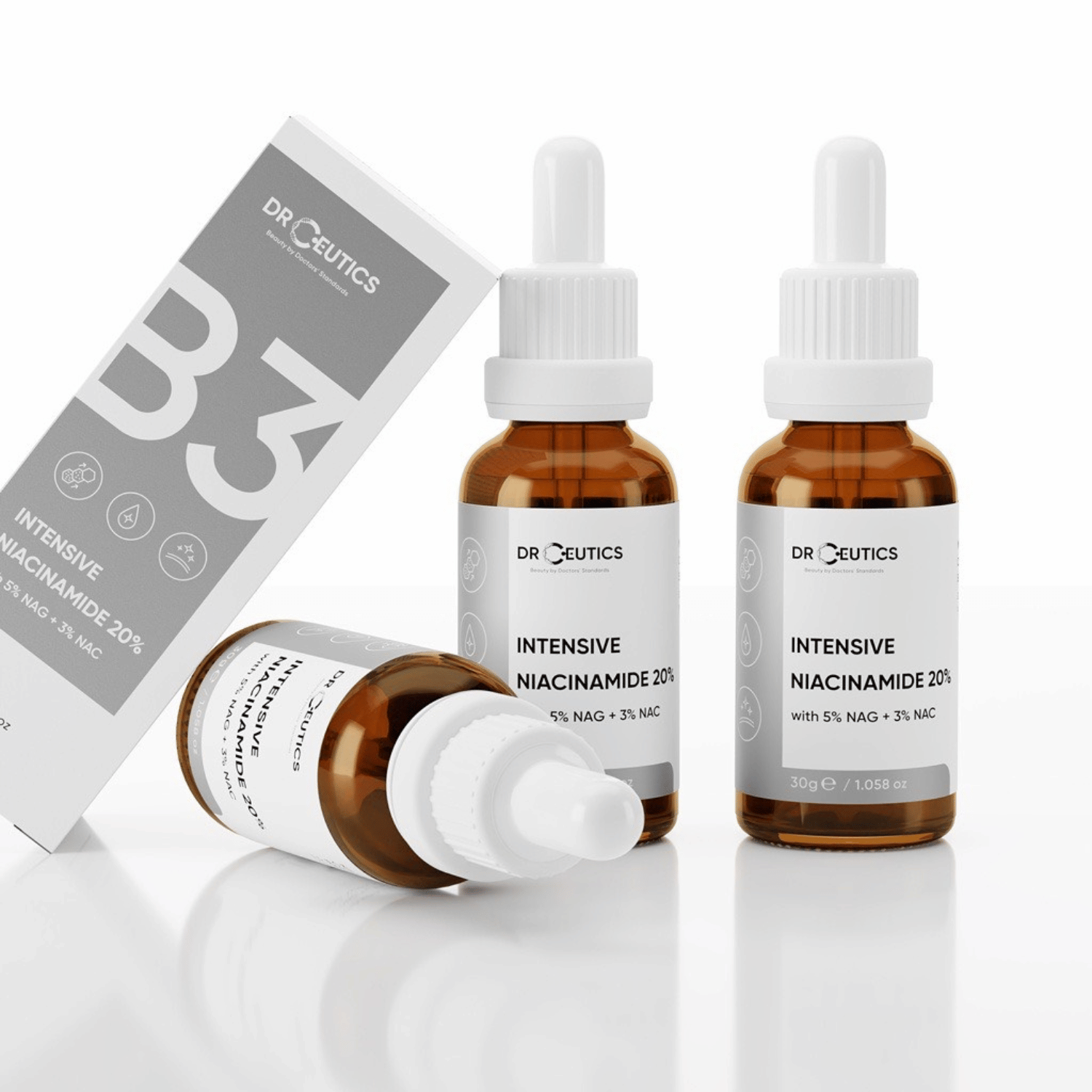 [DrCeutics] Serum B3 Intensive Niacinamide 20% Kiềm Dầu, Sáng Da, Mờ Thâm