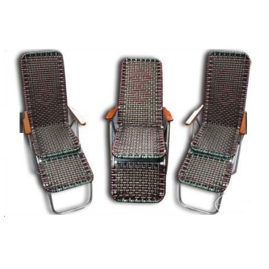 Ghế Gấp Khung Tròn Sơn Nhũ (Tay Gỗ)