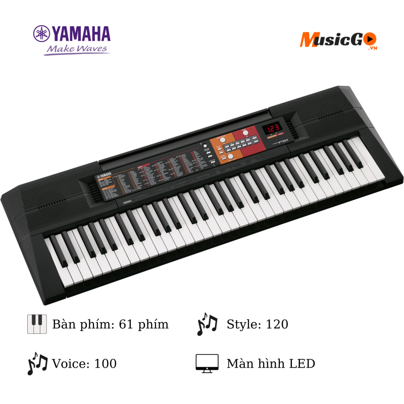 (Hàng Chính Hãng) Yamaha PSR-F51 Đàn Organ Dành Cho Trẻ Em