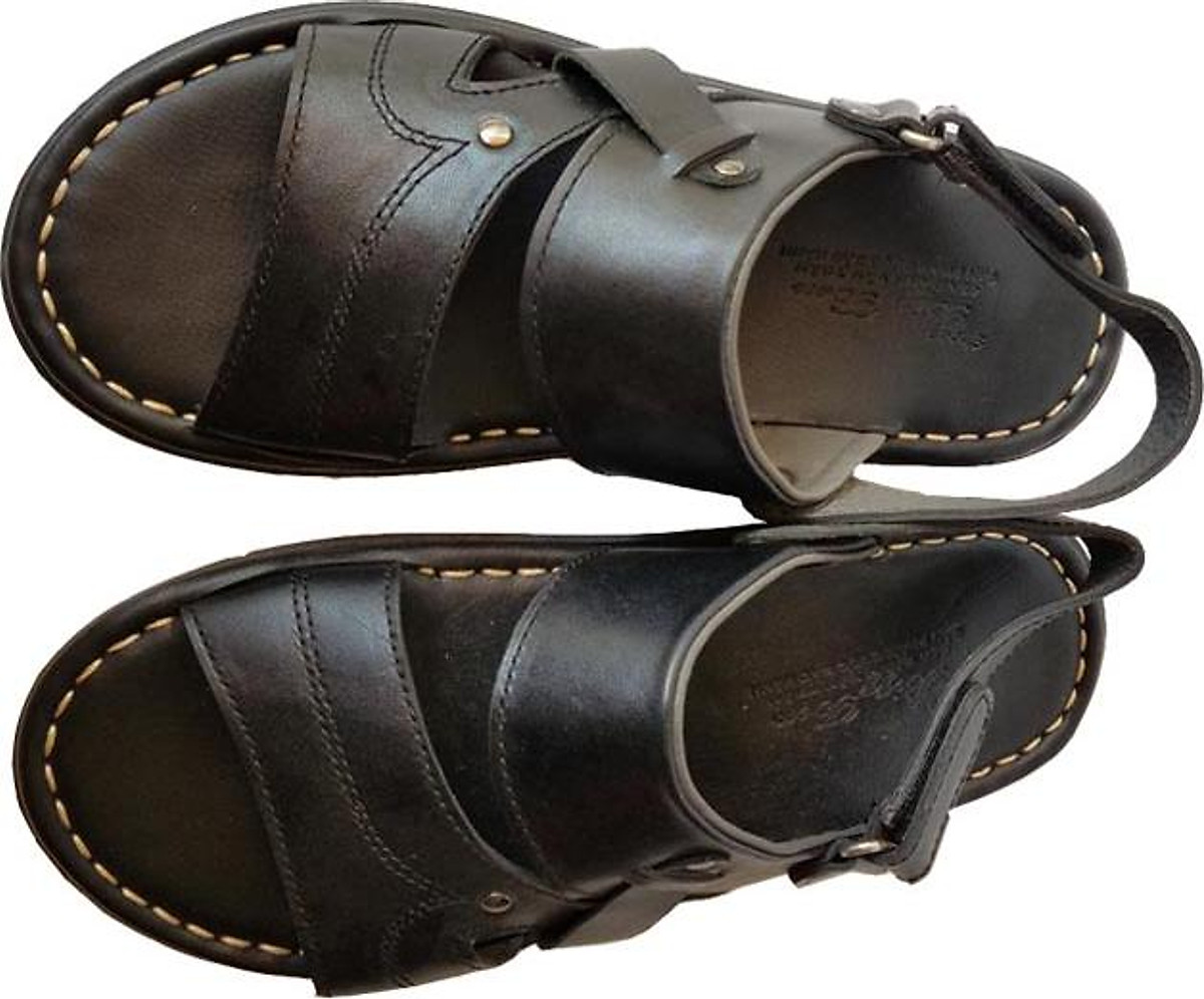 Giày Sandal Nam Da Bò May Đế BIGBEN SD90