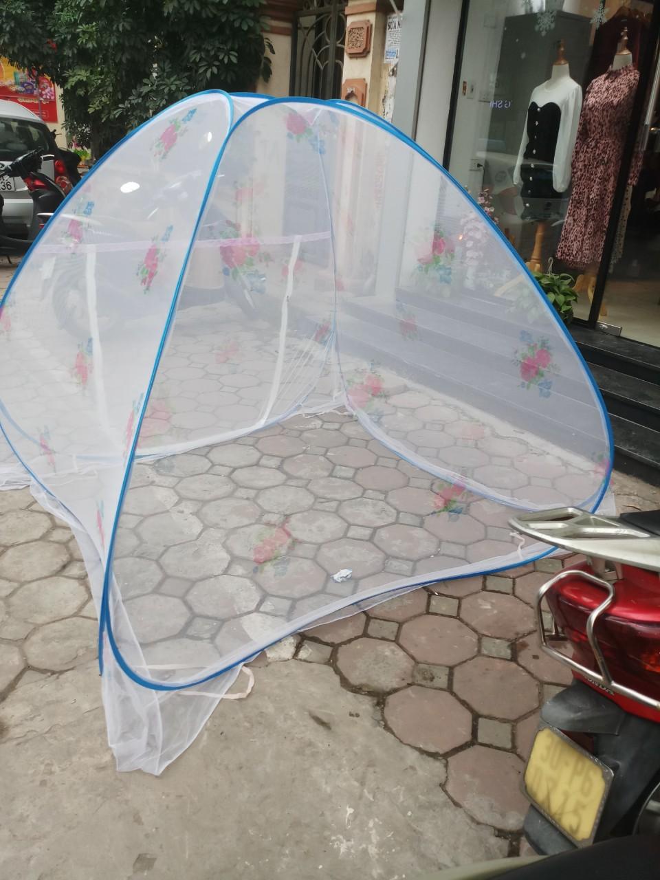 Màn chụp tự bung ko đáy, Chống muỗi 1m8x2m