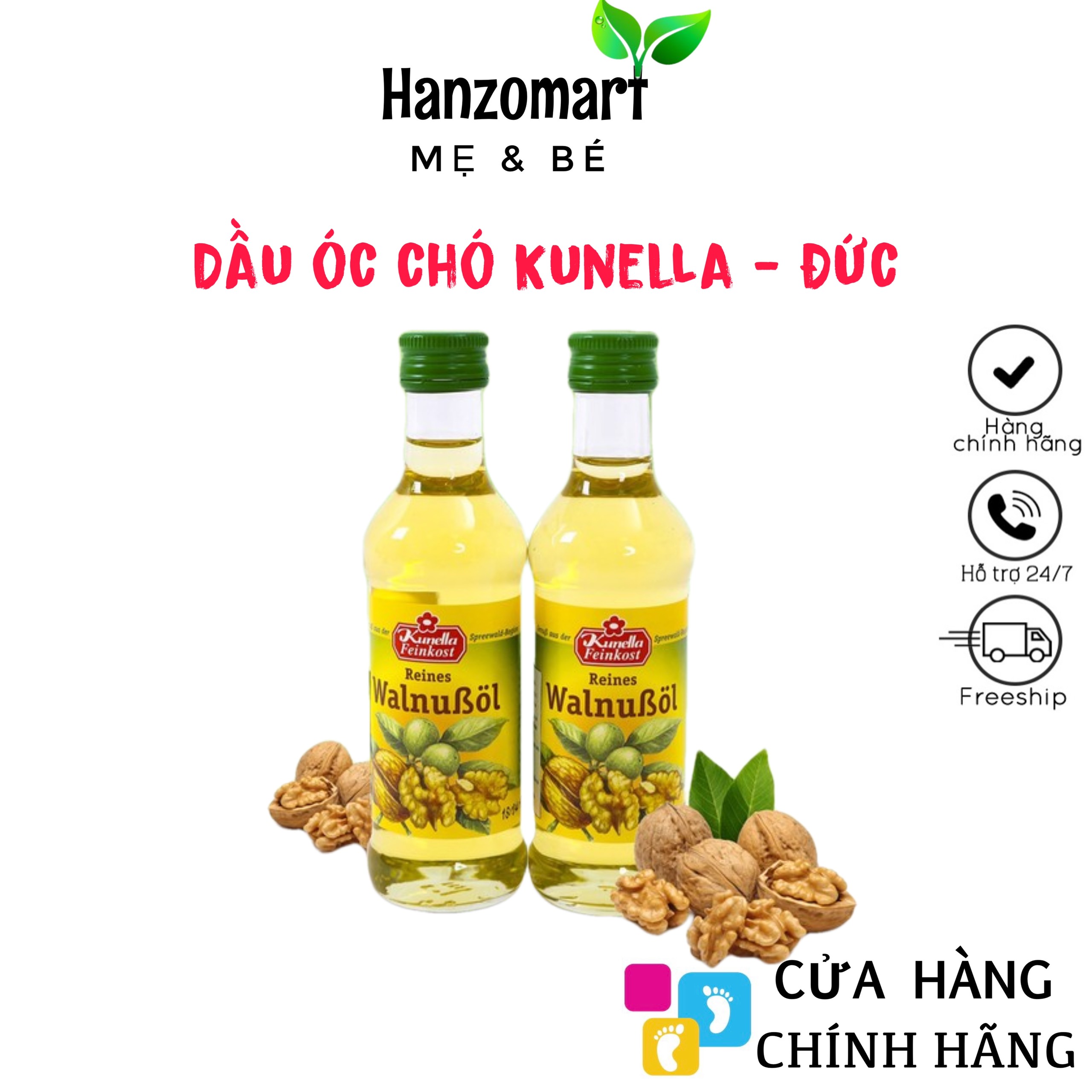 Dầu Óc Chó Đức Kunella Cho Bé Ăn Dặm -100ml