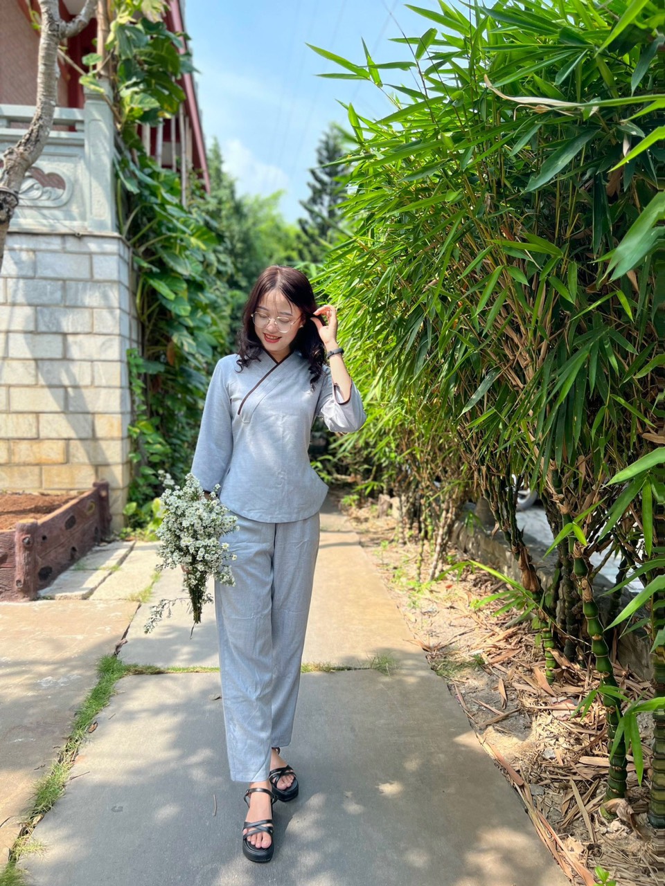 ĐỒ LAM ĐI CHÙA MẪU CHUI NHẬT VẢI LINEN