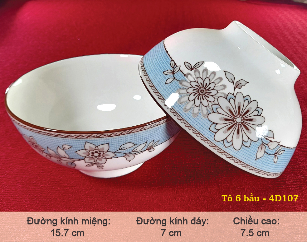 TÔ 6 4D107 SỨ BÁT BẢO CAO CẤP, sINCE_1977