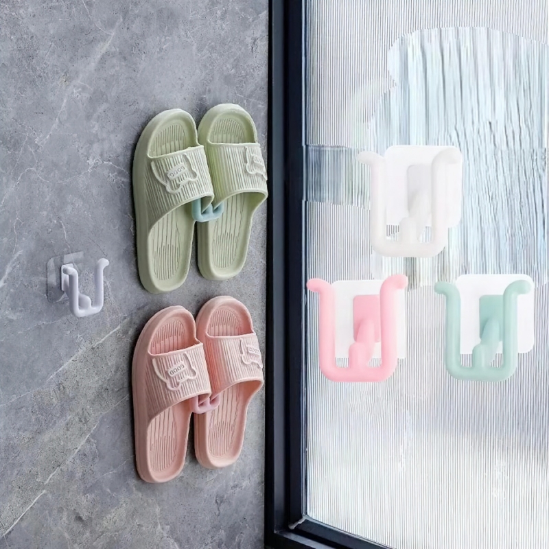 Multifunctional U-shaped wall mounted shoe hook organizer, wall hanger-Hause