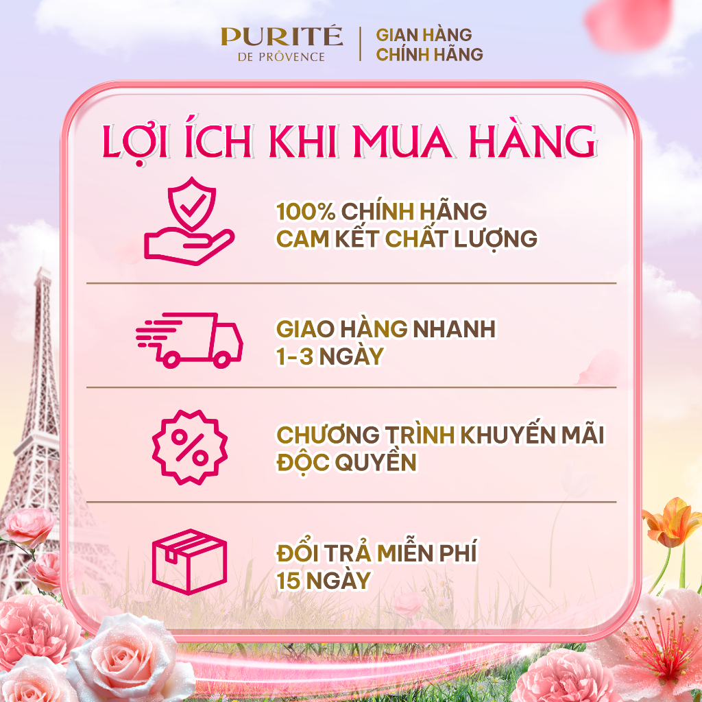 [BAO BÌ MỚI] Sữa Tắm Thiên Nhiên Purité 500ml