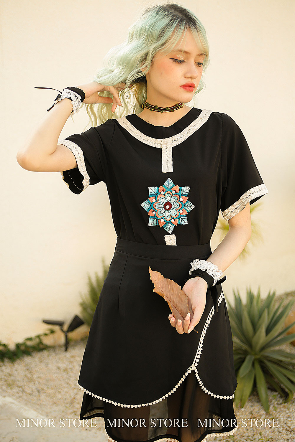 QUẦN VÁY ĐEN 3 LỚP [MINOR NADEEN]