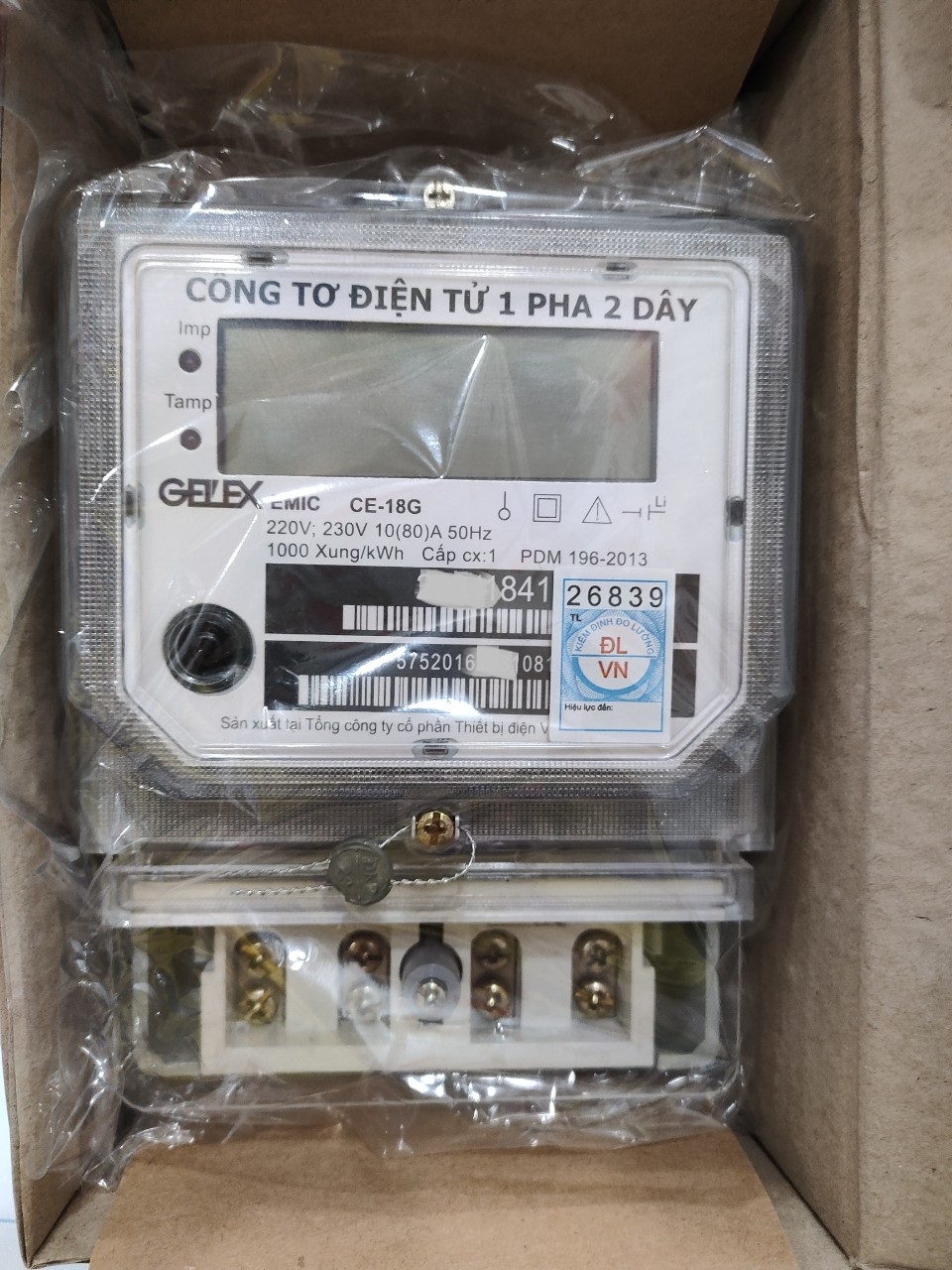 Công Tơ Điện Tử EMIC -CE-18G 1 Pha 2 Dây 10(80)A