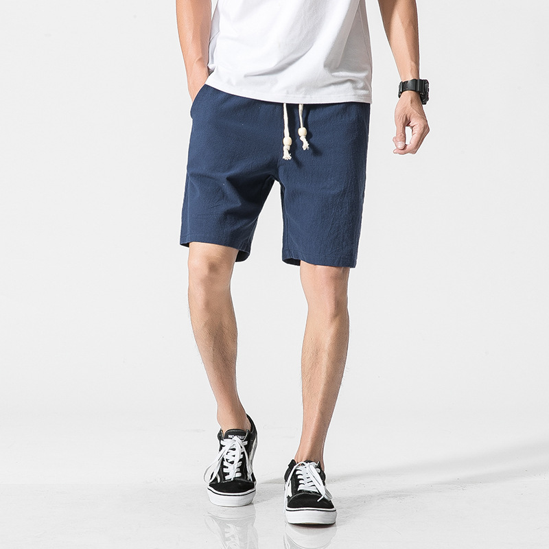 Quần short đũi nam cạp dải rút