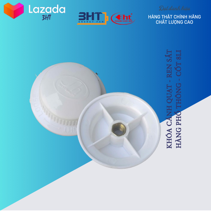 Khóa lồng quạt nhôm cao cấp - Khóa cánh ren sắt