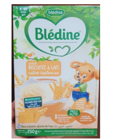 Bột ăn dặm Bledine cho bé từ 6 - 36 tháng vị trái cây