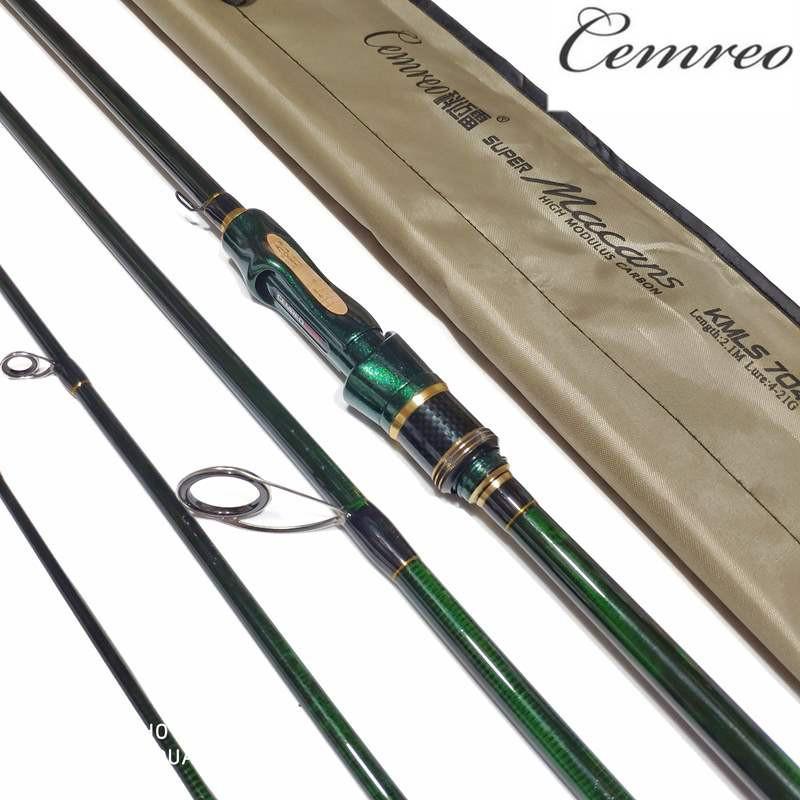 Cần câu lure 4 khúc Cemreo Macans 2m1 - 2m4 siêu khỏe  (cam kết đổi trả trong 2 tuần đầu)